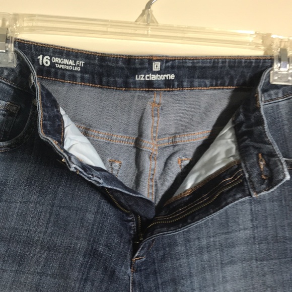 Vtg New LIZ CLAIBORNE Jeans 16 Tapered Leg - Picture 6 of 9